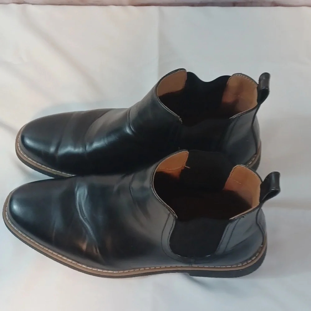 Y2K Deer Stags Mens Black Chukka Stretch Ankle Boots 11.5 M